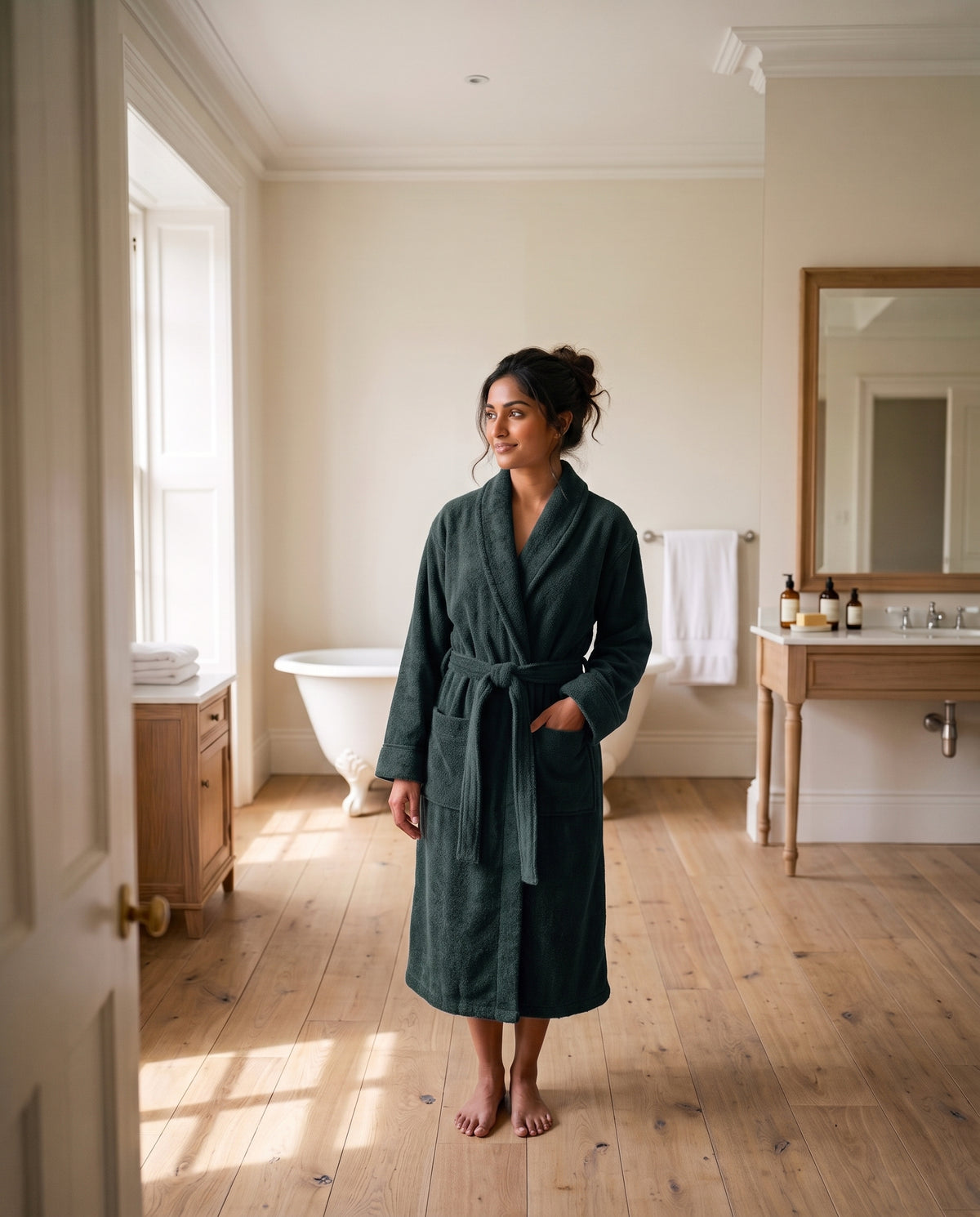 Forest Green Bathrobe