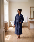 Navy Blue Bathrobe
