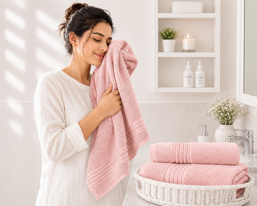 Master Towel – Premium 2-Piece Pink Towel Set