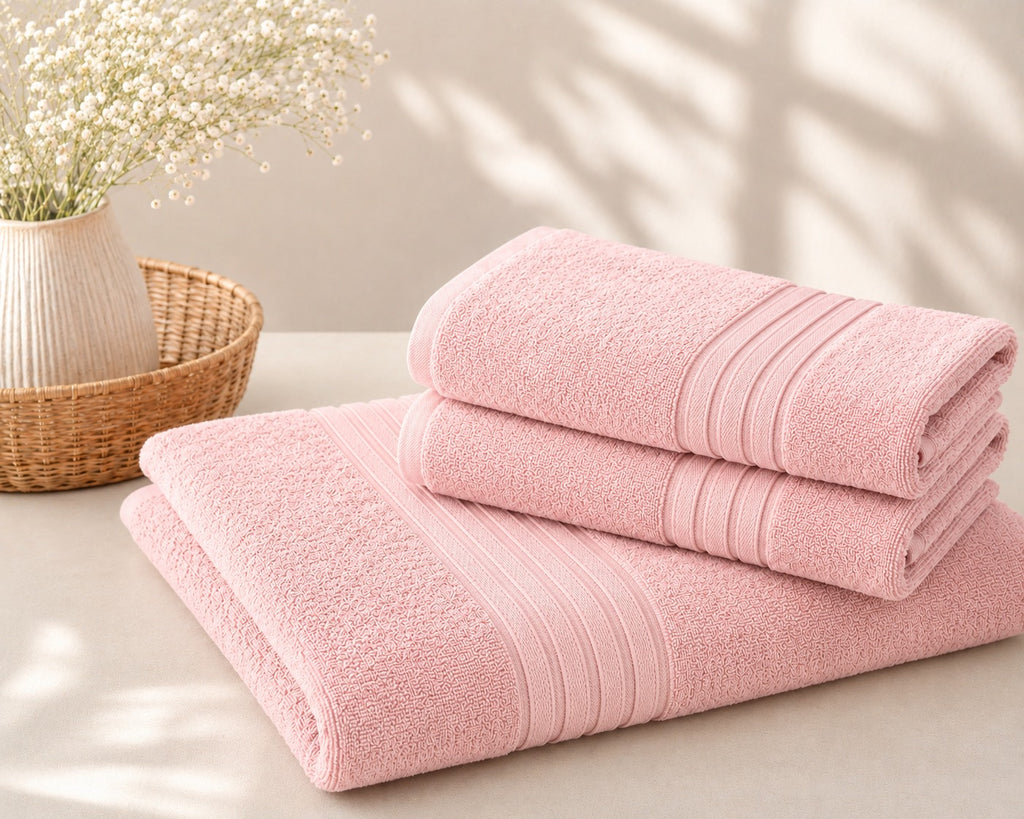 Master Towel – Premium 2-Piece Pink Towel Set