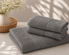 Master Towel – Premium 2-Piece Grey Towel Set