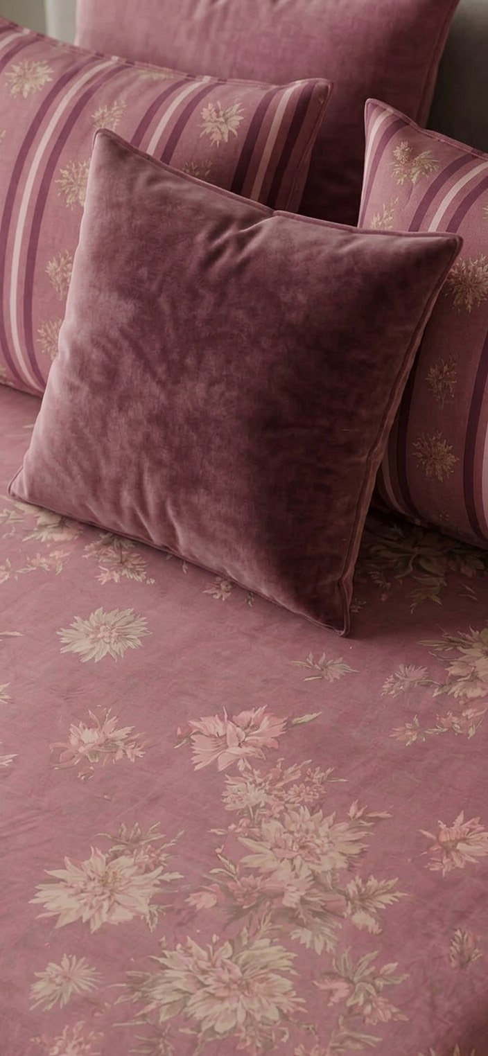 Rose Blossom Bedsheet Set – King Size with 2 Pillow Covers