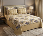 Royal Beige Bedsheet Set – King Size with 2 Pillow Covers