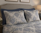 Porcelain Blue Bedsheet Set – King Size with 2 Pillow Covers