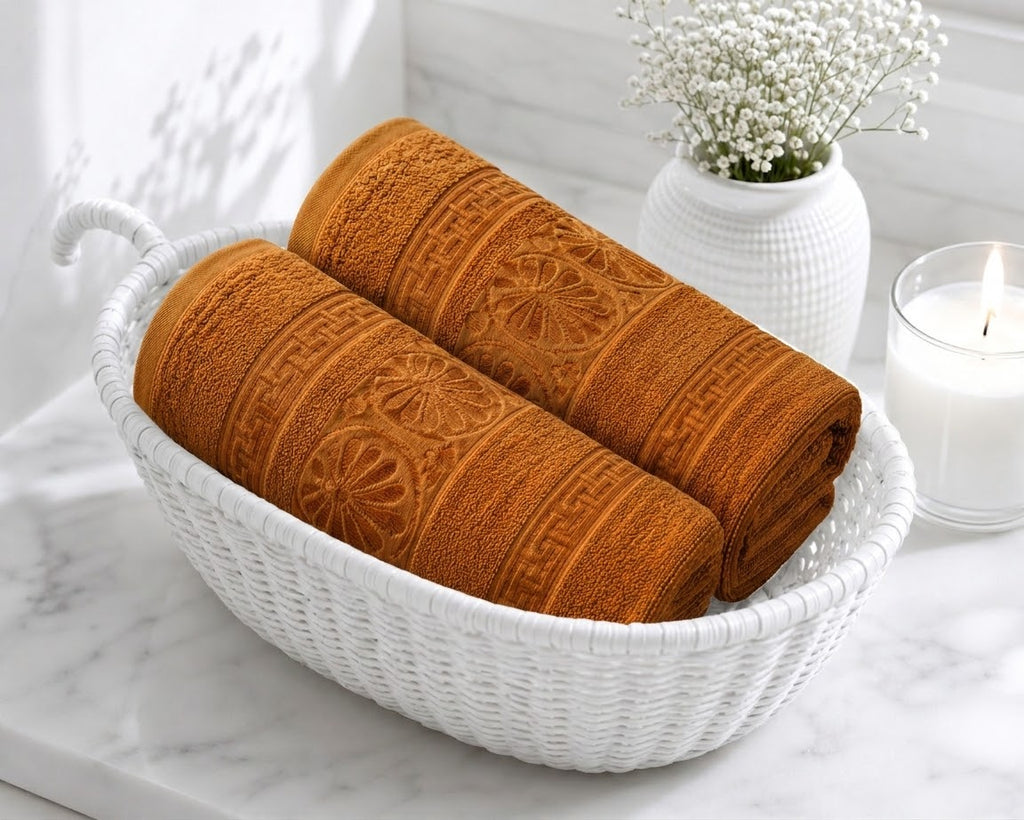 Master Towel – Premium 2-Piece Mustard Towel Set