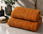 Master Towel – Premium 2-Piece Mustard Towel Set