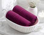 Master Towel – Premium 2-Piece Magenta Blue Towel Set