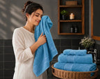 Master Towel – Premium 2-Piece Sky Blue Towel Set