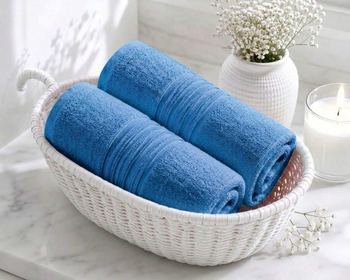 Master Towel – Premium 2-Piece Sky Blue Towel Set