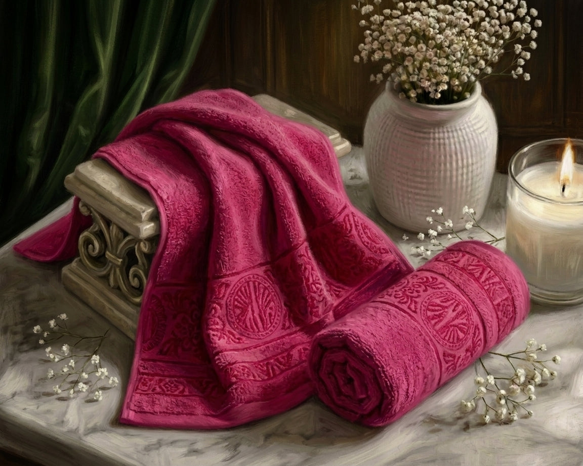 Master Towel – Premium 2-Piece Elite Pink Towel Set