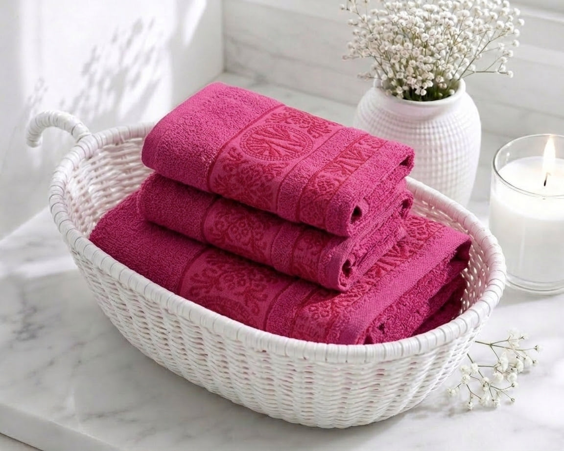 Master Towel – Premium 2-Piece Elite Pink Towel Set