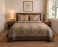 Heritage Mosaic Bedsheet Set – King Size with 2 Pillow Covers