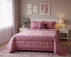 Rose Blossom Bedsheet Set – King Size with 2 Pillow Covers