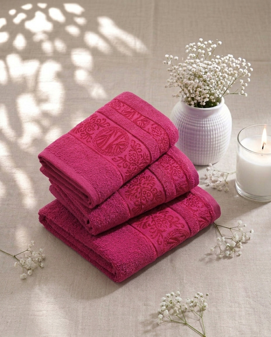 Master Towel – Premium 2-Piece Elite Pink Towel Set