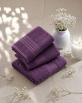 Master Towel – Premium 2-Piece Purple Towel Set