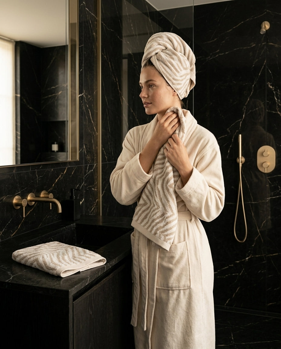 LuxeWave Export Towel - Premium 2-Piece Towel Set