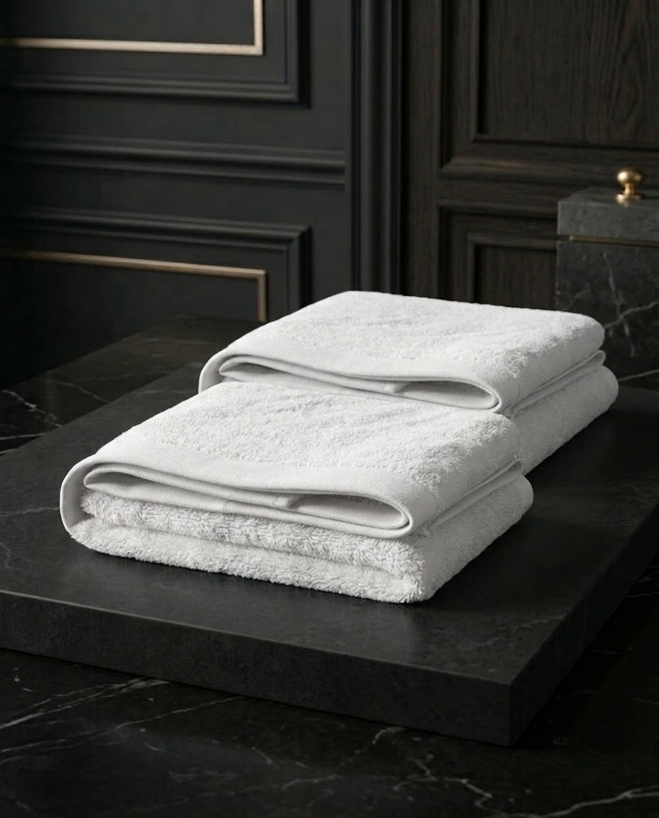Cloud White Export Towel - Premium 2-Piece Towel Set