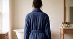 Navy Blue Bathrobe
