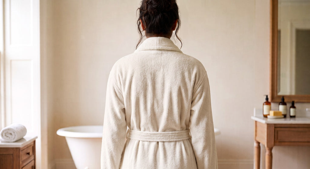Cream Bathrobe