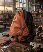 The Ultimate Draxo Cross Body Bag - Brownish Orange