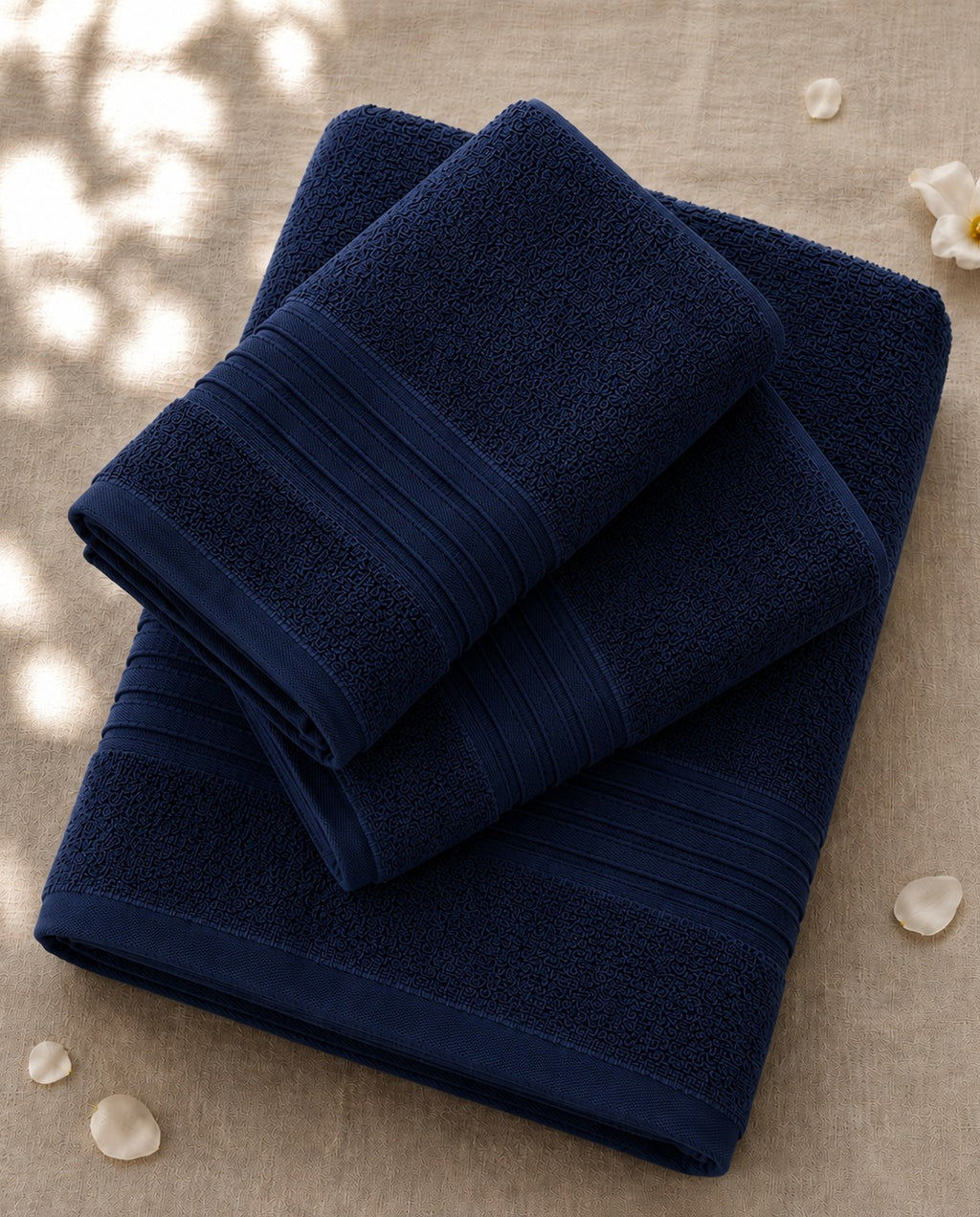 Master Towel – Premium 2-Piece Navy Blue Towel Set